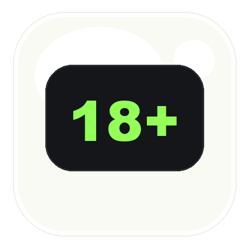 18+ age reminder icon